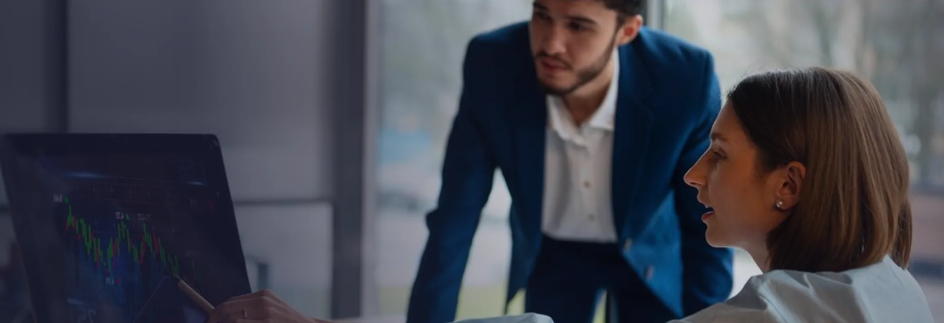 Professional team working on digital marketing